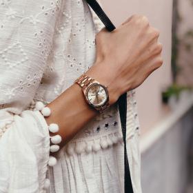 Ρολόι Γυναικείο JCOU Elegance Petit με Χρυσό Μπρασελέ από Ανοξείδωτο Ατσάλι | JU18043-6 SKU-50532