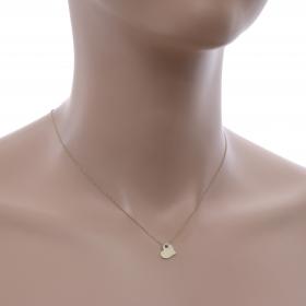 Κολιέ Καρδιά Χρυσός Κ18 με Διαμάντια SKU-50263