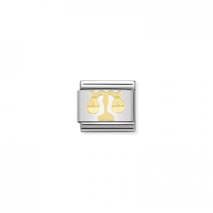 SKU-50768 / Link Nomination Libra Ανοξείδωτο Ατσάλι & Χρυσός Κ18