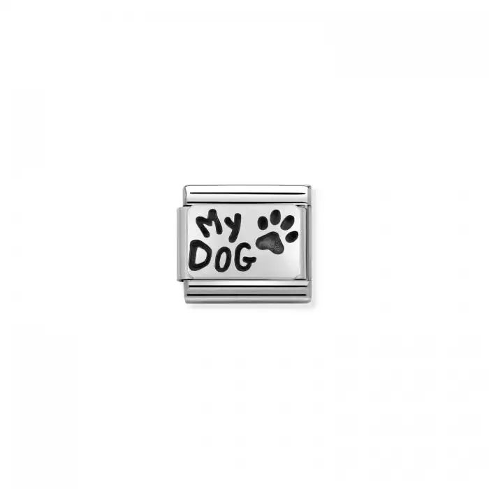 SKU-50949 / Link Nomination MY DOG Ανοξείδωτο Ατσάλι & Ασήμι 925°