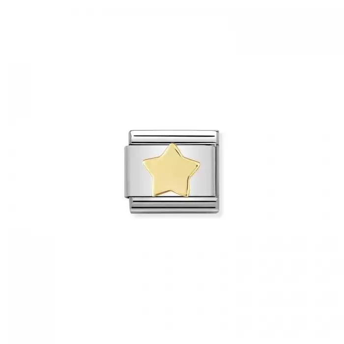SKU-50783 / Link Nomination Star Ανοξείδωτο Ατσάλι & Χρυσός Κ18