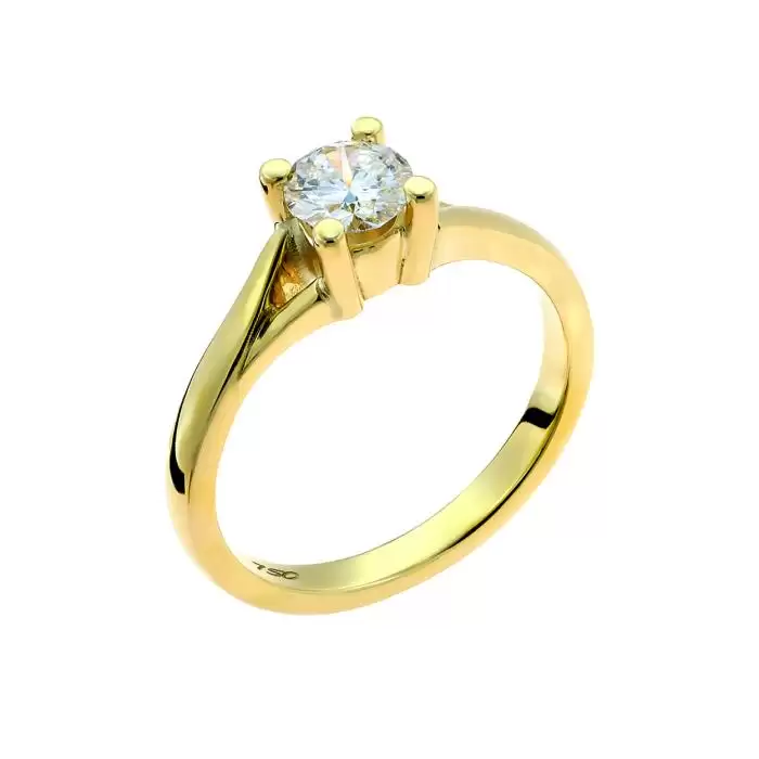 SKU-50429 / Μονόπετρο Δαχτυλίδι Χρυσός Κ18 με Διαμάντι