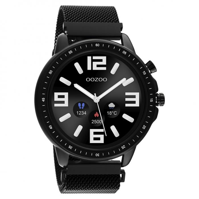 SKU-50375 / OOZOO Smartwatch Black Metal Mesh Bracelet