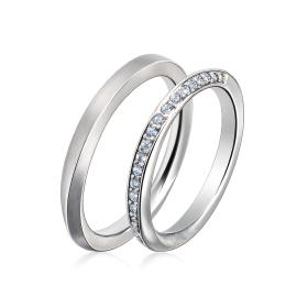 Βέρες Γάμου Jeweler Λευκόχρυσος, Κ9-Κ14-Κ18 SKU-51880