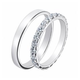 Βέρες Γάμου Jeweler Λευκόχρυσος, Κ9-Κ14-Κ18 SKU-51997