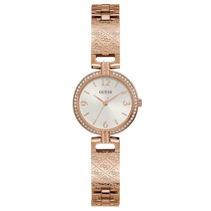 SKU-51476 / GUESS Mini Luxe Crystals Rose Gold Stainless Steel Bracelet