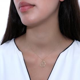 Κολιέ Μαμά με Μωρό Χρυσός Κ14 SKU-51854