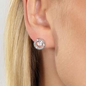 Σκουλαρίκια Καρφωτά Guess All Around You Ανοξείδωτο Ατσάλι & Ζιργκόν SKU-51523