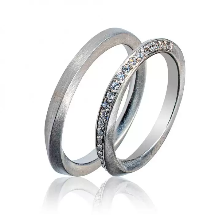SKU-51880 / Βέρες Γάμου Jeweler Λευκόχρυσος, Κ9-Κ14-Κ18