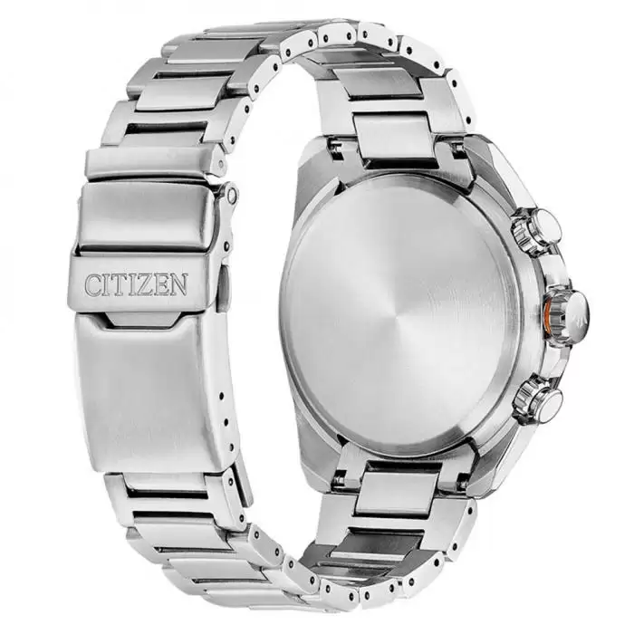 SKU-52429 / CITIZEN Promaster Land Eco-drive Chronograph Silver Radio Controlled Stainless Steel Bracelet