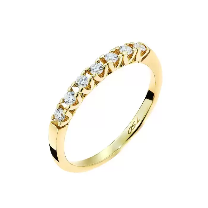 SKU-52554 / Δαχτυλίδι Σειρέ Χρυσός Κ18 με Διαμάντια