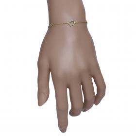 Βραχιόλι Καρδιά Ασήμι 925° με Ζιργκόν SKU-52061