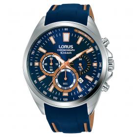 Ρολόι Ανδρικό LORUS Sports με Μπλέ Λουράκι | RT385HX9 SKU-52762