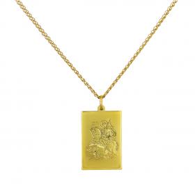 Μενταγιόν Φυλαχτό Άγιος Δημήτριος Χρυσός Κ14 SKU-52698