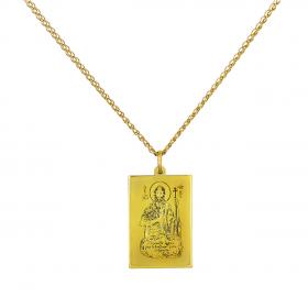Μενταγιόν Φυλαχτό Άγιος Ιωάννης Πρόδρομος Χρυσός Κ14 SKU-52699