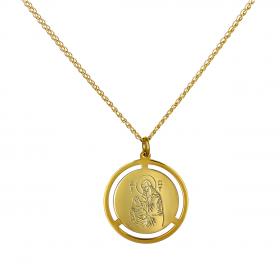 Μενταγιόν Φυλαχτό Άγιος Στυλιανός Χρυσός Κ14 SKU-52716