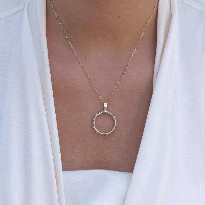 Μενταγιόν Λιροθήκη Χρυσός Κ9 SKU-52433