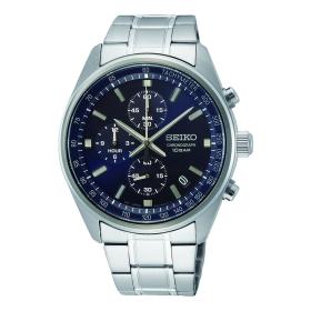 Ανδρικό Ρολόι SEIKO Conceptual Chronograph με Μπλέ Καντράν | SSB377P1 SKU-52733