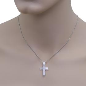 Σταυρός Κλασικός Λευκόχρυσος Κ14 SKU-52071