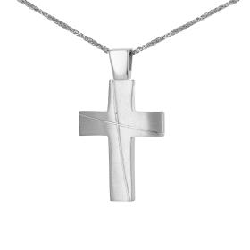 Σταυρός Κλασικός Λευκόχρυσος Κ14 SKU-52071