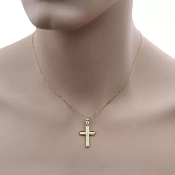 Σταυρός Ανδρικός Χρυσός Κ9 SKU-52801