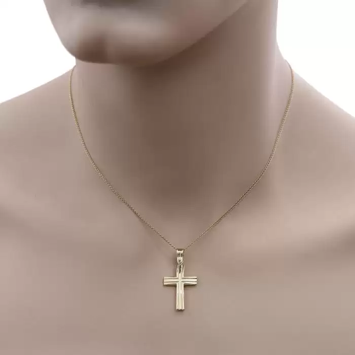 Σταυρός Ανδρικός Χρυσός Κ9 SKU-52801