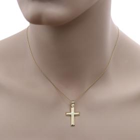 Σταυρός Ανδρικός Χρυσός Κ9 με Λιτό και Διαχρονικό Σχεδιασμό SKU-52805