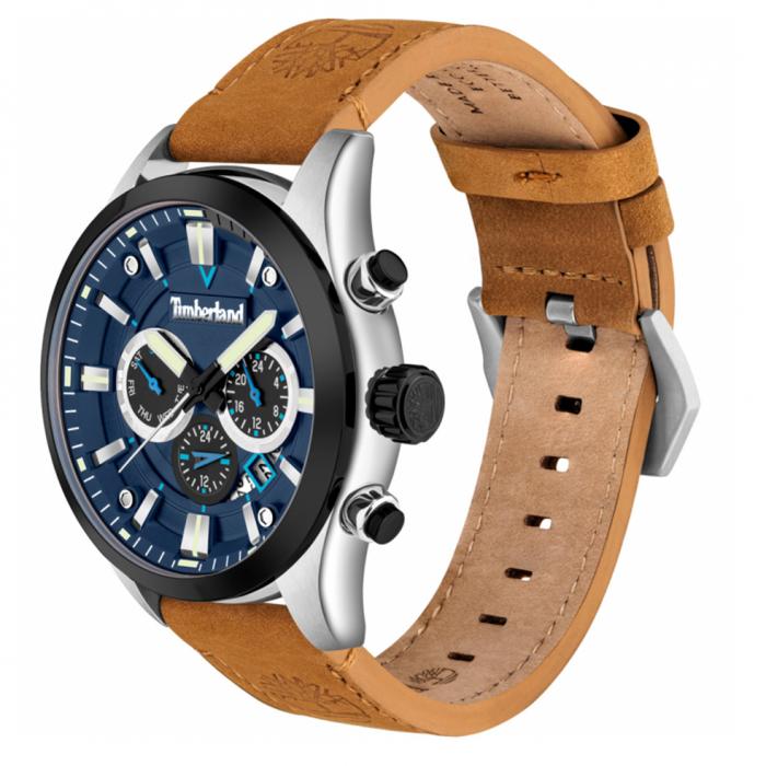 TIMBERLAND Tidemark Brown Leather Strap