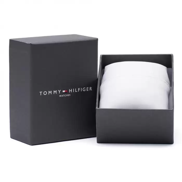 Ρολόι Ανδρικό TOMMY HILFIGER Parker με Ασημί Μπρασελέ από Ανοξείδωτο Ατσάλι | 1791835 SKU-52633