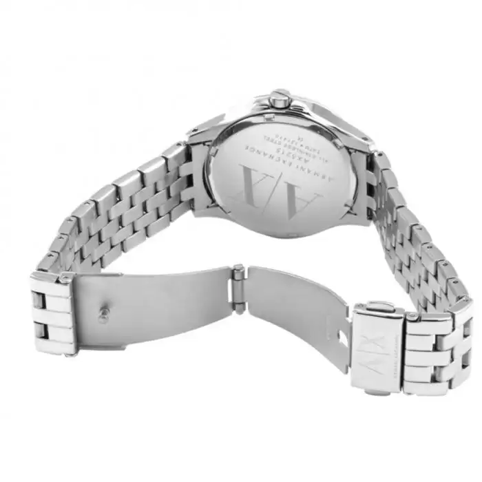 SKU-53416 / ARMANI EXCHANGE Hampton Crystals Silver Stainless Steel Bracelet