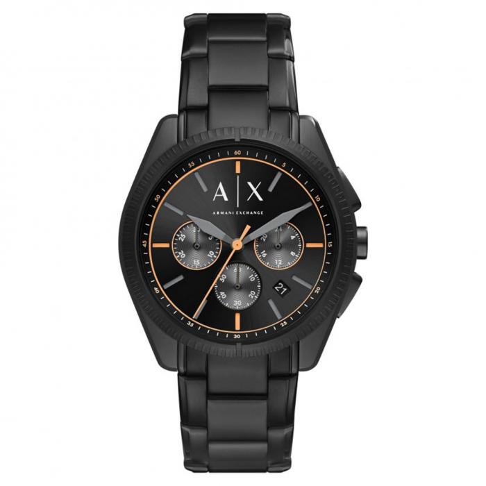 SKU-53867 / ARMANI EXCHANGE Giacomo Chronograph Black Stainless Steel Bracelet