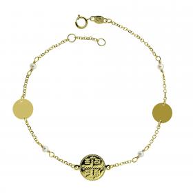 Βραχιόλι Κωνσταντινάτο Χρυσός Κ14 SKU-53032