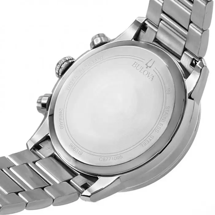 SKU-53542 / BULOVA Sutton Chronograph Silver Stainless Steel Bracelet