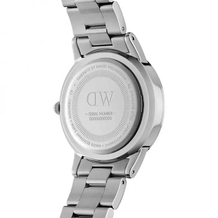 Ρολόι DANIEL WELLINGTON Iconic Link με Ασημί Μπρασελέ από Ανοξείδωτο Ατσάλι | DW00100205 SKU-53983