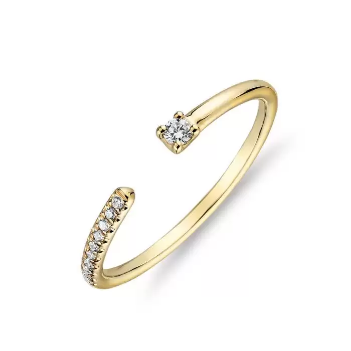 SKU-53828 / Δαχτυλίδι Χρυσός Κ18 με Διαμάντια