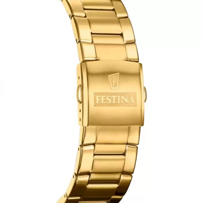 SKU-53802 / FESTINA Chronograph Gold Stainless Steel Bracelet