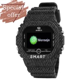 Ρολόι Smartwatch MAREA με Τζίν Λουράκι | B57008-4 SKU-53720