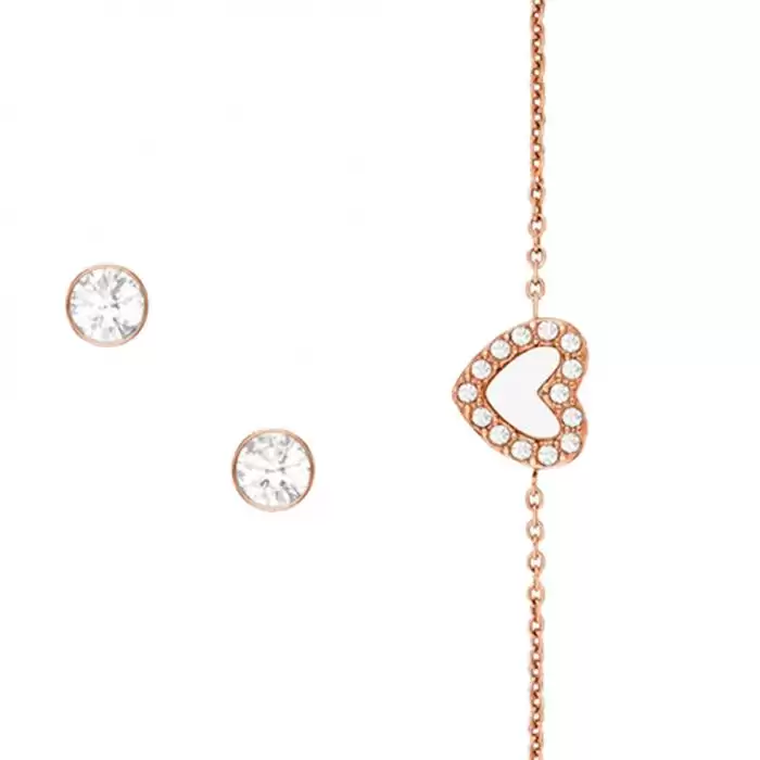 SKU-53843 / MICHAEL KORS Pyper Gift Set Rose Gold Stainless Steel Bracelet