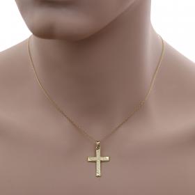 Σταυρός Ανδρικός Χρυσός Κ14 με Κλασικό & Μοντέρνο Σχεδιασμό SKU-53293