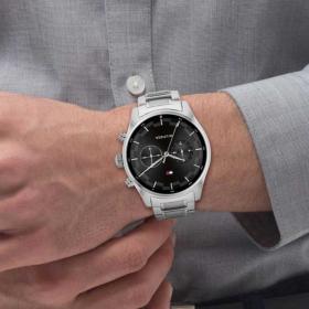 Ανδρικό Ρολόι TOMMY HILFIGER Sawyer με Ασημί Μπρασελέ SKU-53227