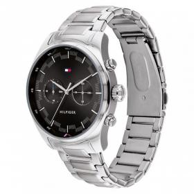 Ανδρικό Ρολόι TOMMY HILFIGER Sawyer με Ασημί Μπρασελέ SKU-53227
