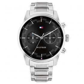Ανδρικό Ρολόι TOMMY HILFIGER Sawyer με Ασημί Μπρασελέ SKU-53227