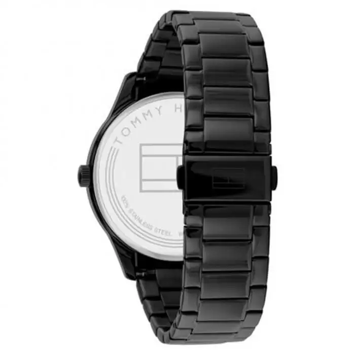 Ρολόι Ανδρικό TOMMY HILFIGER Damon με Μαύρο Μπρασελέ από Ανοξείδωτο Ατσάλι | 1791849 SKU-53427