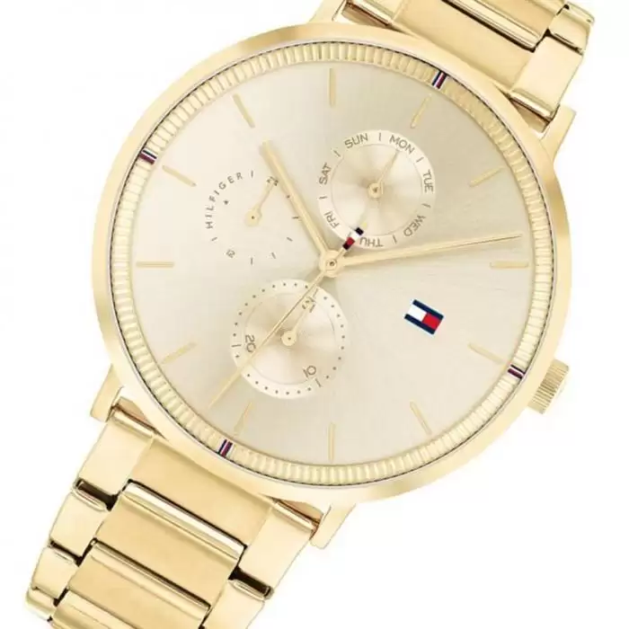 Ρολόι Γυναικείο TOMMY HILFIGER Jenna με Χρυσό Μπρασελέ από Ανοξείδωτο Ατσάλι | 1782297 SKU-53974