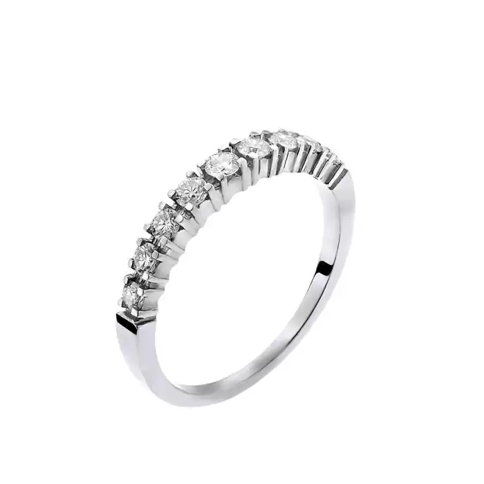 SKU-54172 / Δαχτυλίδι Σειρέ Λευκόχρυσος Κ18 με Διαμάντια