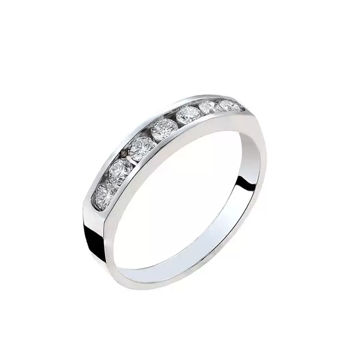 SKU-54174 / Δαχτυλίδι Σειρέ Λευκόχρυσος Κ18 με Διαμάντια