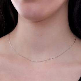 Αλυσίδα Λαιμού Λευκόχρυσος Κ9 SKU-54613