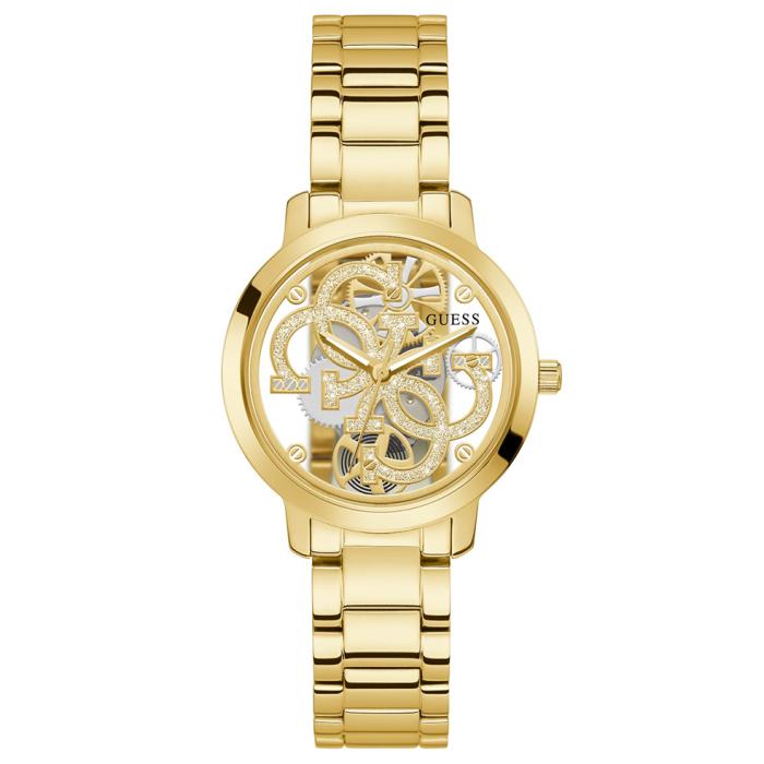 SKU-54960 / GUESS Quattro Clear Gold Stainless Steel Bracelet