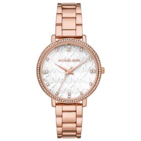 Γυναικείο Ρολόι MICHAEL KORS Pyper με Κρύσταλλα & Ρόζ Χρυσό Μπρασελέ από Ανοξείδωτο Ατσάλι | MK4594 SKU-54403