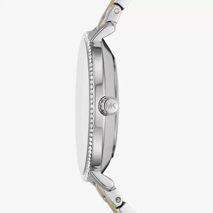 SKU-54939 / MICHAEL KORS Pyper Two Tone Stainless Steel Bracelet Gift Box Bracelet  & Earrings